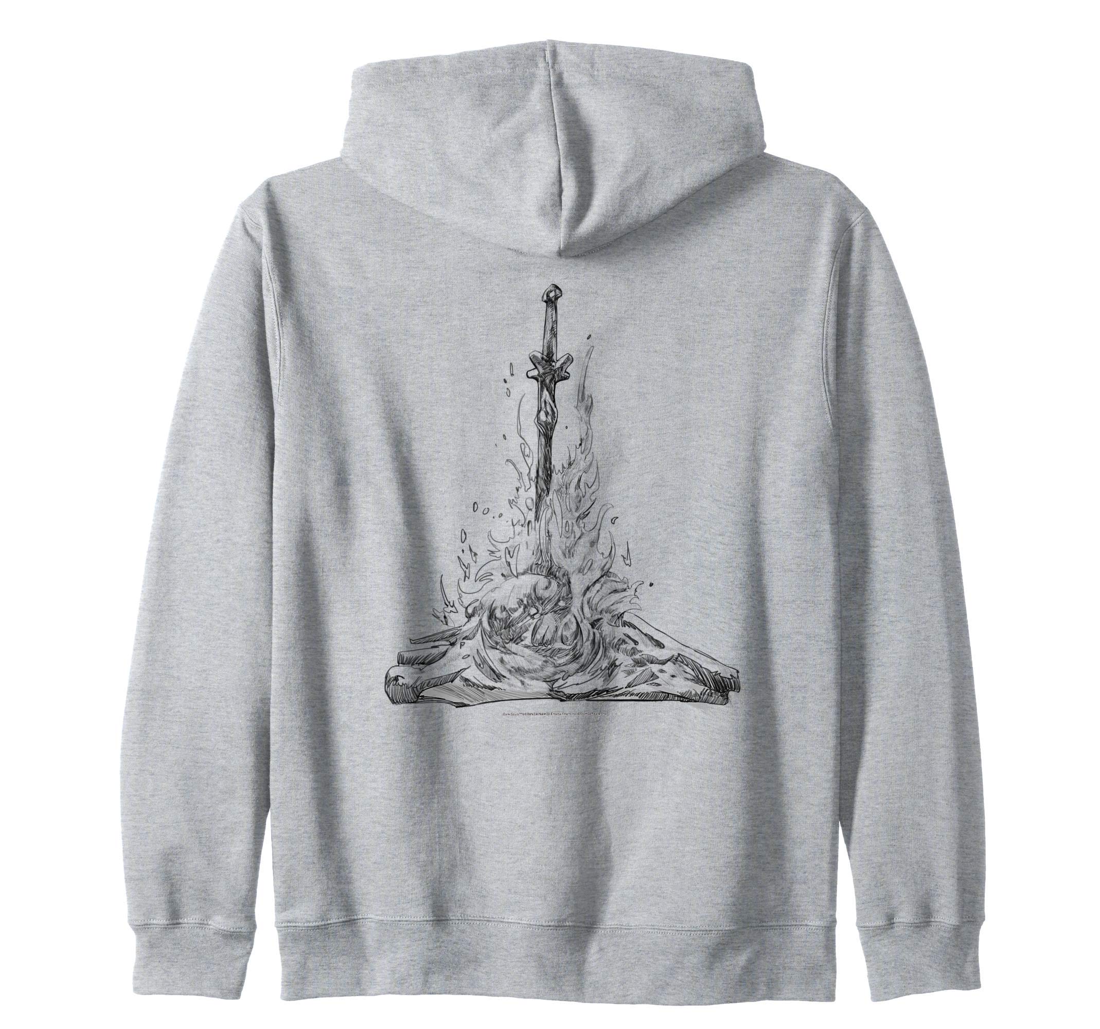 DARK SOULS Bonfire Lit Zip HoodieOEKO-TEX STANDARD 100