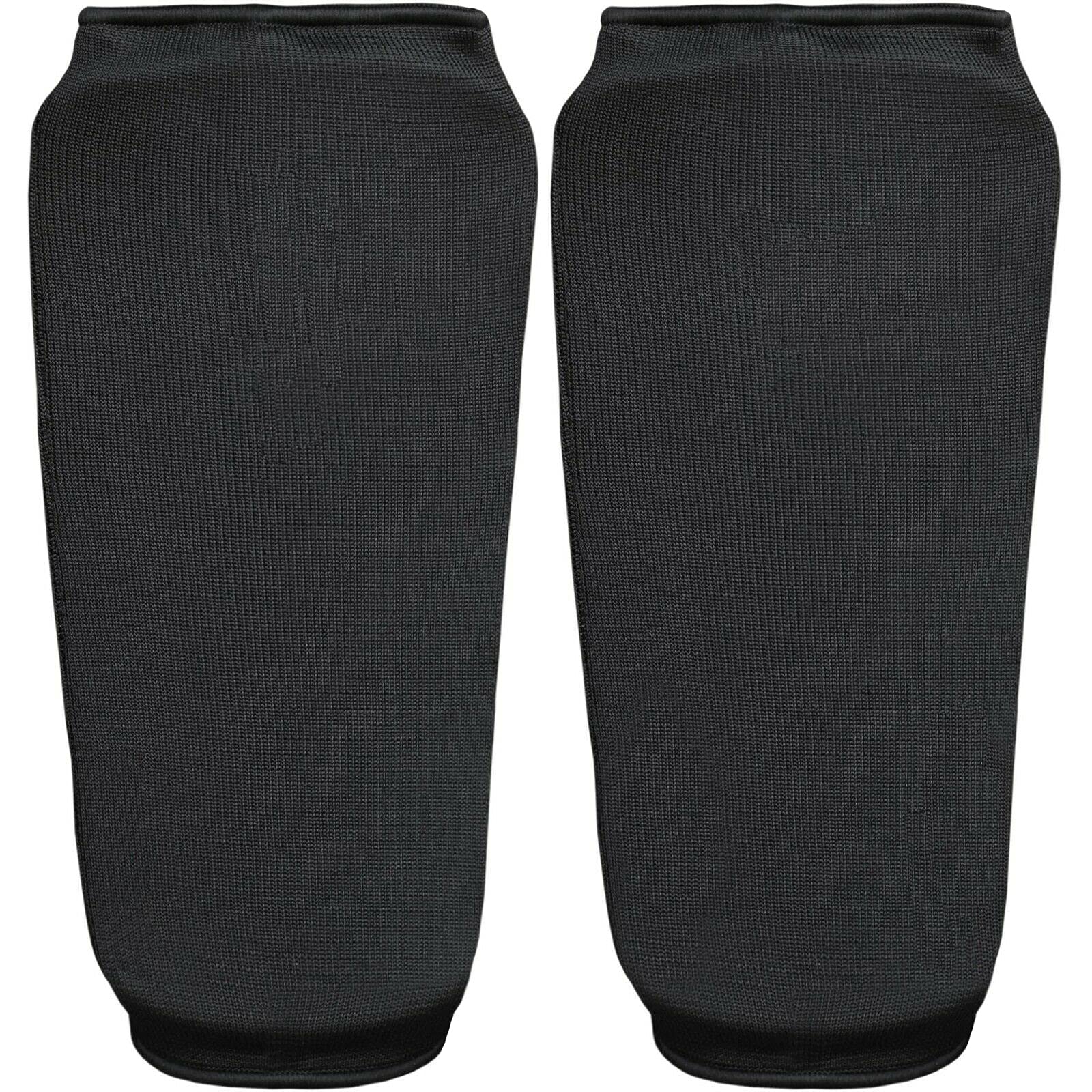 PROSTYLE SPORTS Shin Guards for Kickboxing MMA Fighting Pads Muay Thai Training Protector (2 PAIRS) (Black, Large)