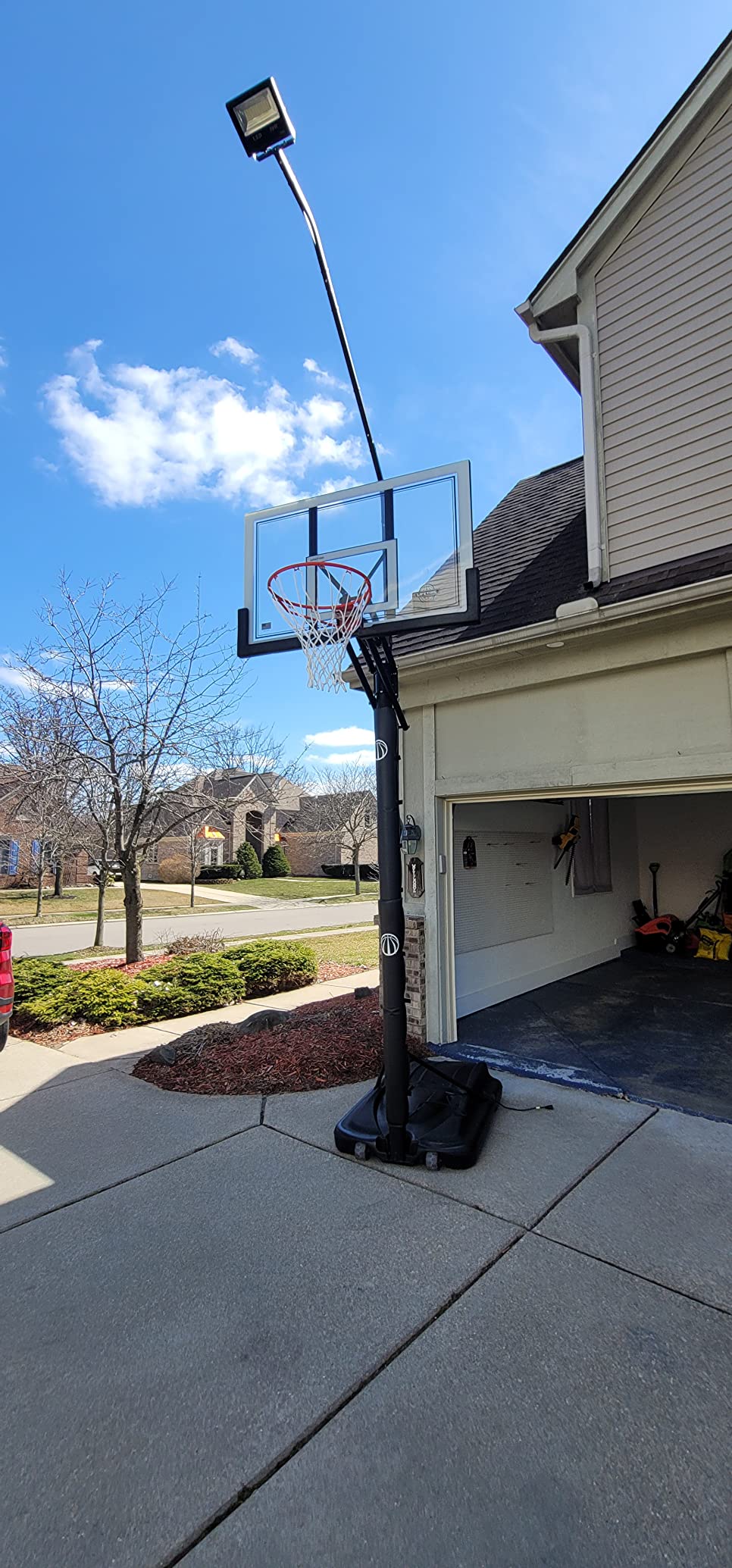 29/mo Finance Silverback LED Basketball Hoop Light Illuminates Backboard, Rim, and Court and