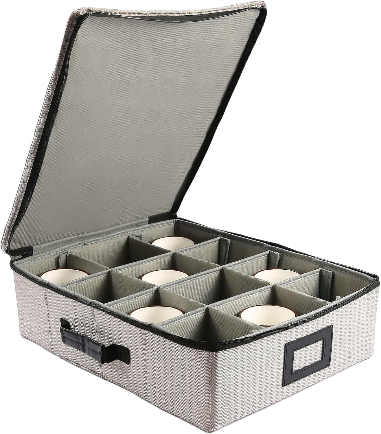 SunFlowerLife Mug and Cup Storage Box, Coffee Cup Storage Organizer for