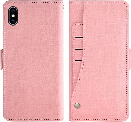 Miniatura 6 de Asuwish Funda compatible con iPhone Xs Max, protector de pantalla de vidrio templado y funda de cuero con tapa para tarjetero, fundas para teléfono