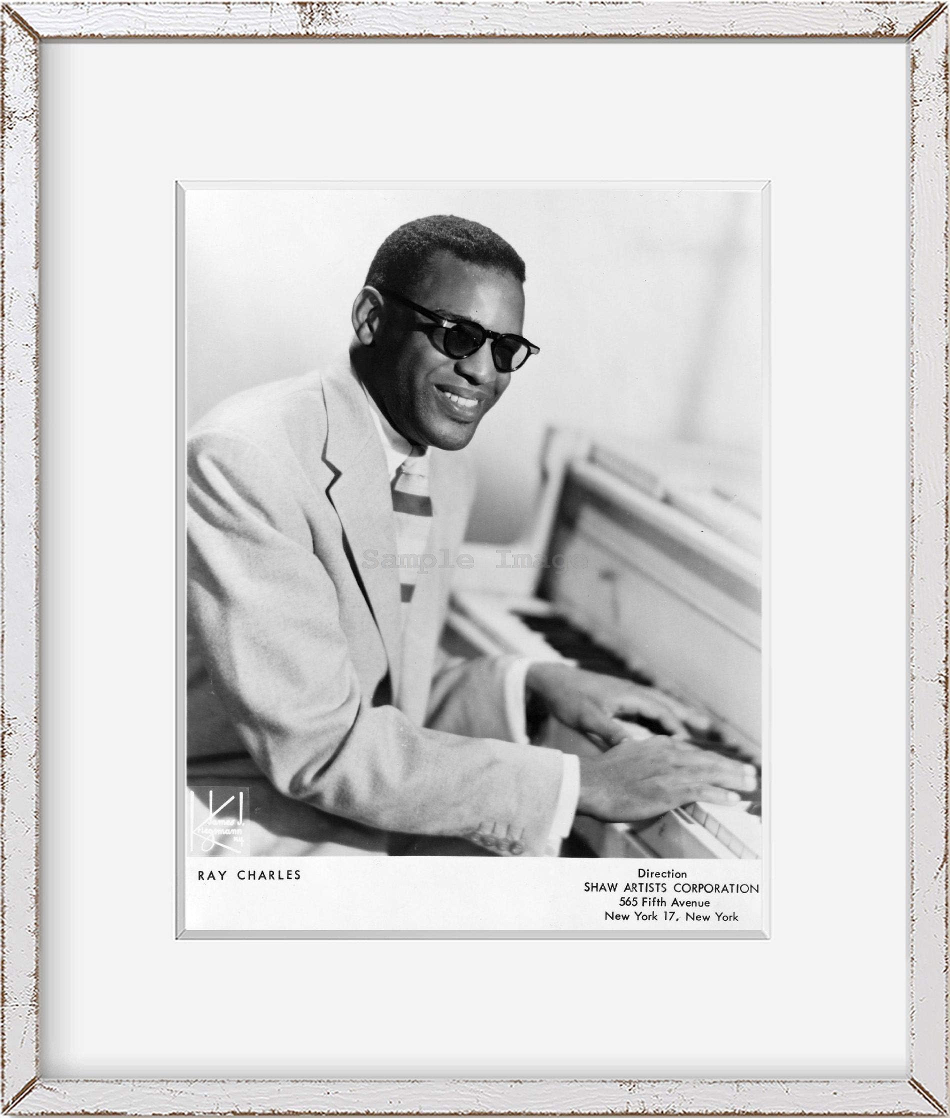 INFINITE PHOTOGRAPHSPhoto: Ray Charles at Piano,1960,American Singer,Songwriter,Musician,Composer