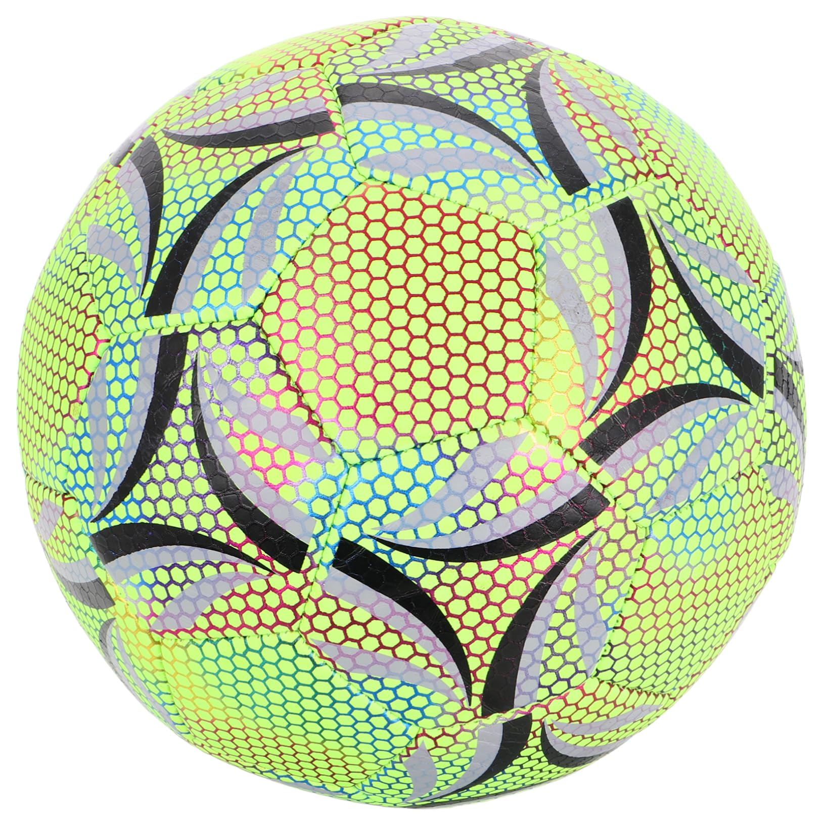 KOMBIUDA Pelota De Fútbol para Entrenamiento Juvenil y para y Fútbol Resistente y Durable con Diseño Luminoso