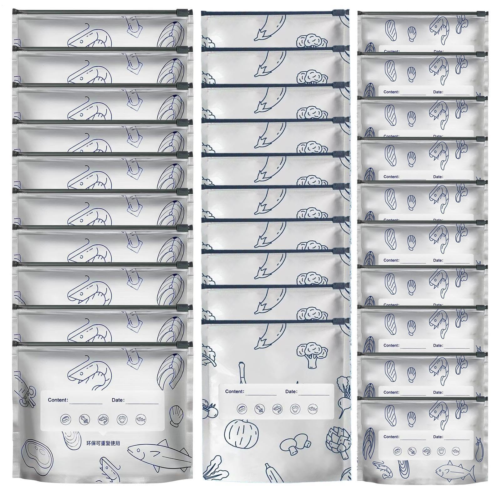 Bolsa de almacenamiento al vacío resellable de plástico para conservación