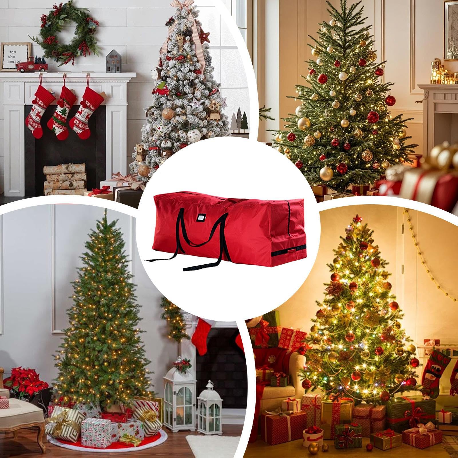 Sacco per Conservazione Albero Organizzatore Resistente Con Ruote E | Sacca Impermeabile Per Albero Di Natale Per Imballaggio, Trasloco, Abbigliamento, Casa, Soffitta, Garage E Vacanze