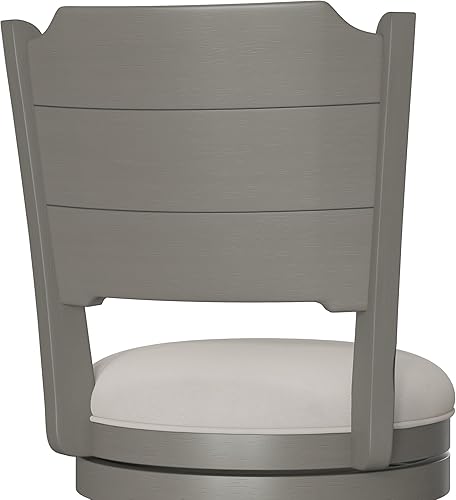 Miniatura 9 de Hillsdale Clarion Taburete giratorio de madera con altura de barra, gris envejecido Mar Blanco,Negro -,Gris,