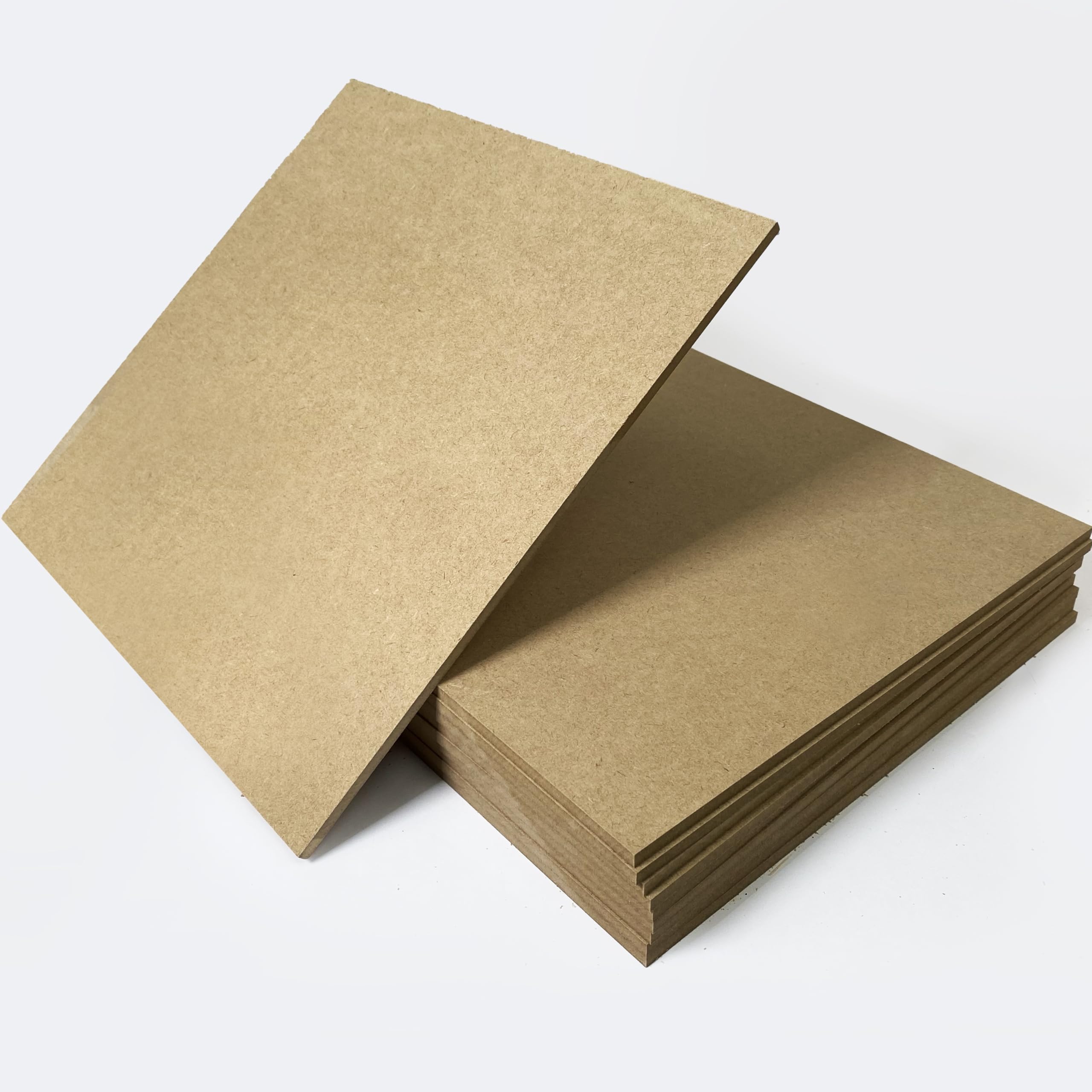 10 Boards of 12”x 12”, 6mm 1/4th inch MDF by Craft Closet