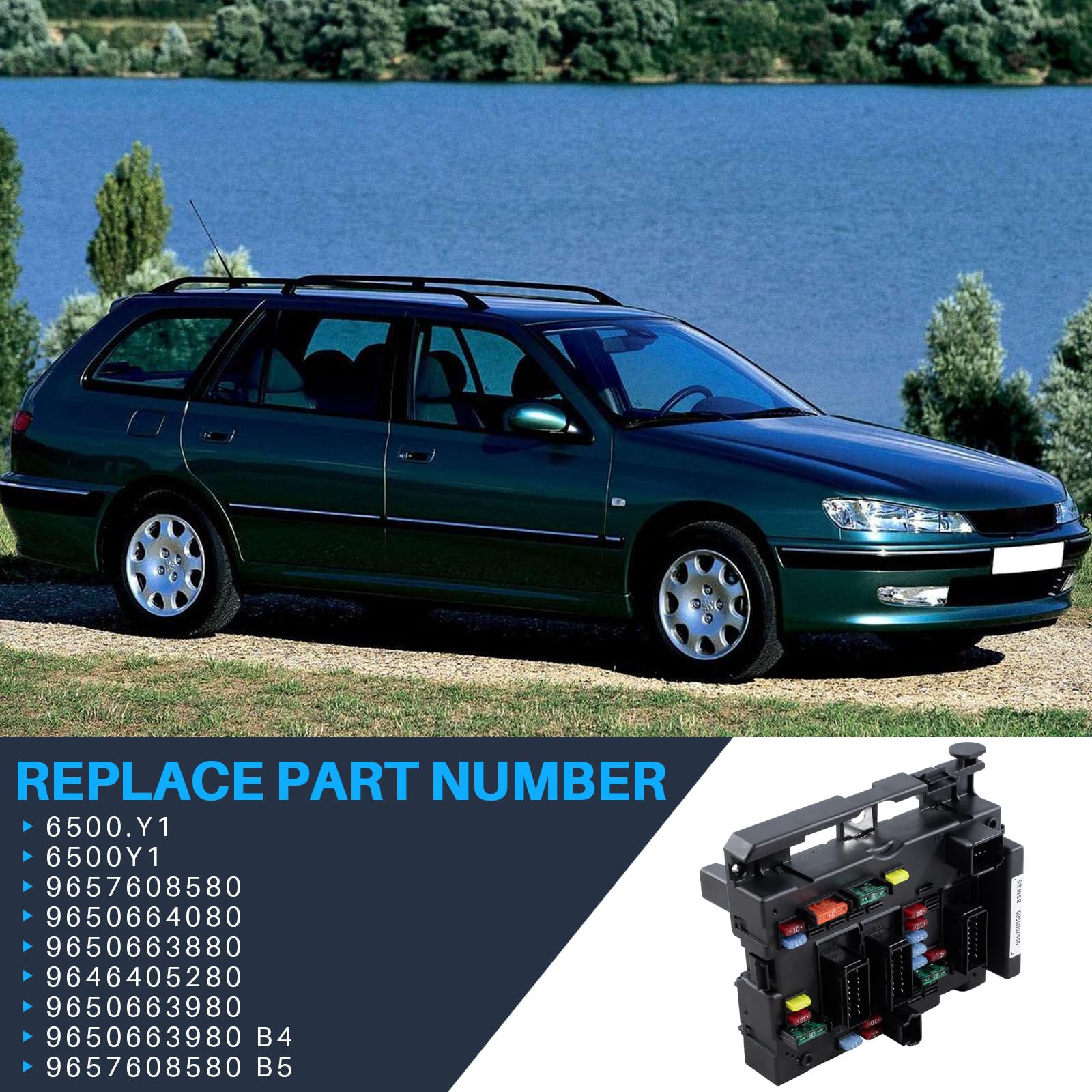 Scatola fusibili Dixhills per auto sostitutiva per Berlingo C3 C5 C8 Xsara 206 206+ 307 406 807 Partner I II codice 6500Y1 6500.Y1 9650663880 9646405280 9650664080 9650663980 9657608580