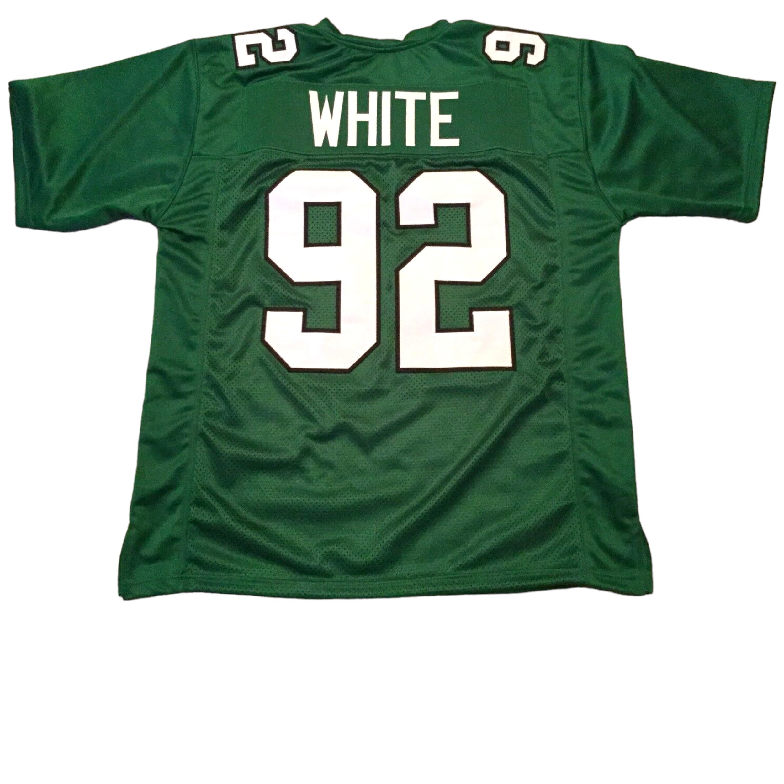 Generic Reggie White Philly Green Jersey Stitched Custom Football New No Brand/Logos (US, Alpha, Medium, Regular, Regular, Green)