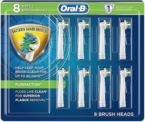 Oral-B - Cabezales de cepillo de repuesto de acción de hilo dental, 8 piezas