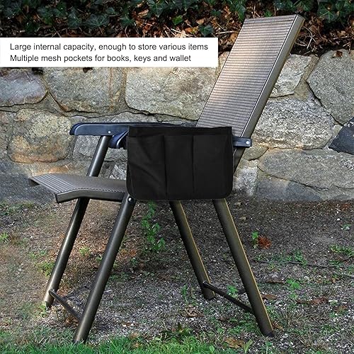 Miniatura 3 de Bolsa de almacenamiento para reposabrazos para silla de campamento, silla plegable portátil compacta para senderismo, pesca, picnic, campamento al