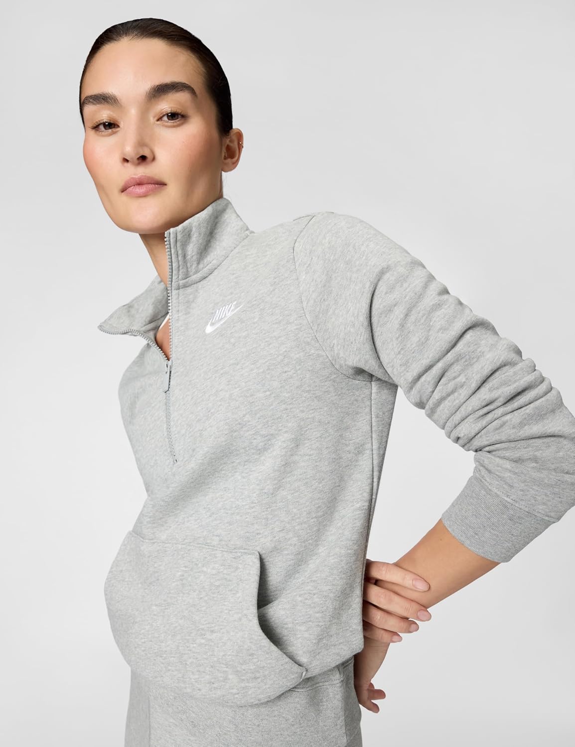 Nike Women's Sportswear Club Fleece 1/2-Zip Sweatshirt - Image 6