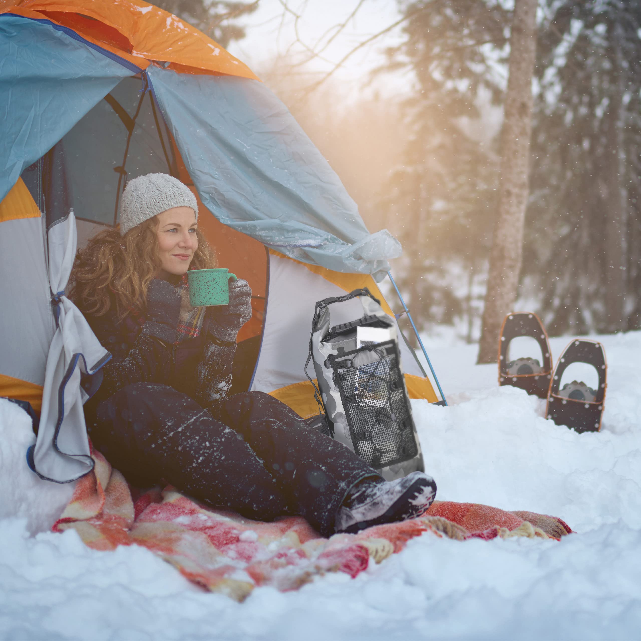 Relaxdays Ocean Pack, 20 l, wodoszczelny, worek do pakowania, lekka torba sucha, żeglarstwo, narty, snowboard, kolor