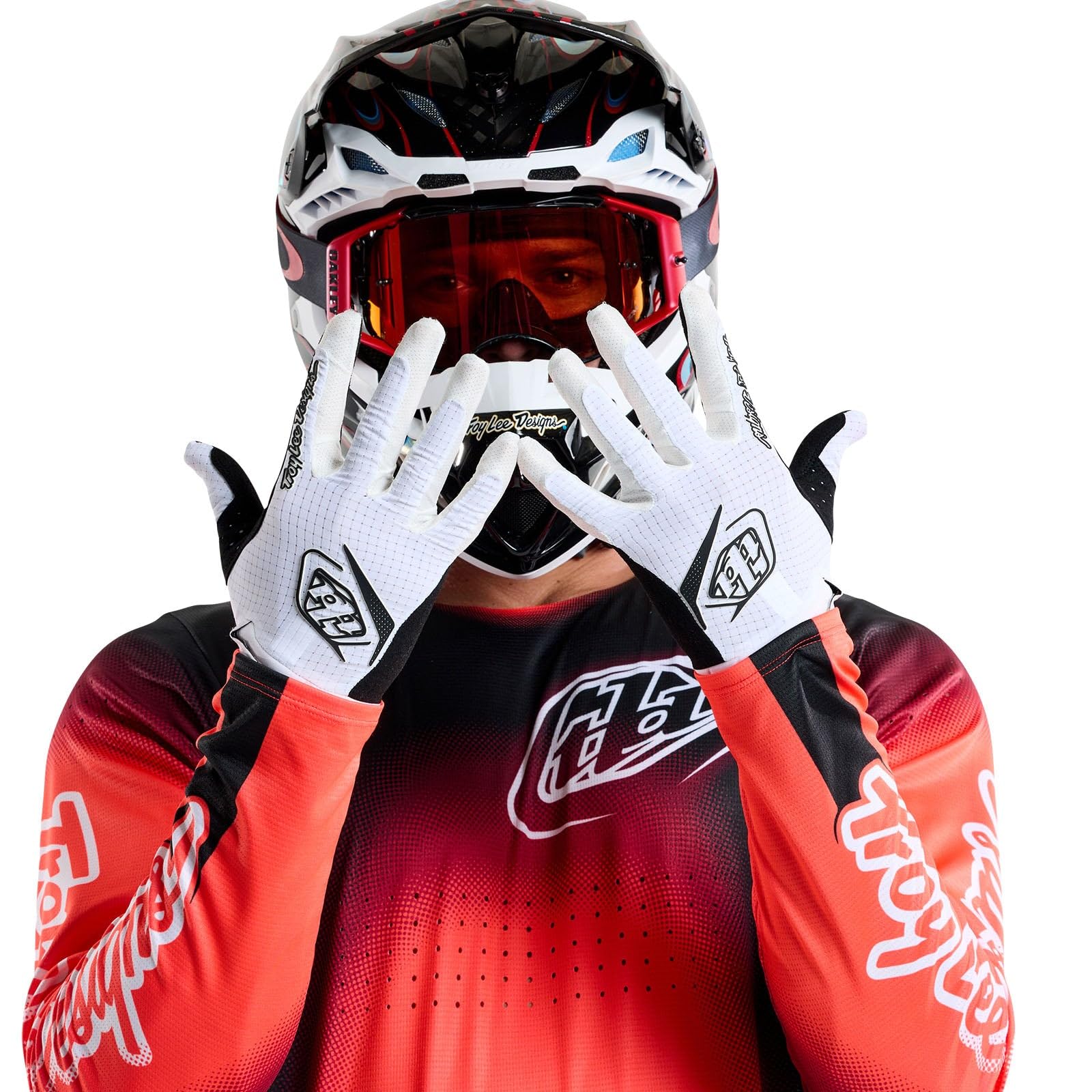 Troy Lee Designs Air Handschuh, Mono, White, L, 446931004