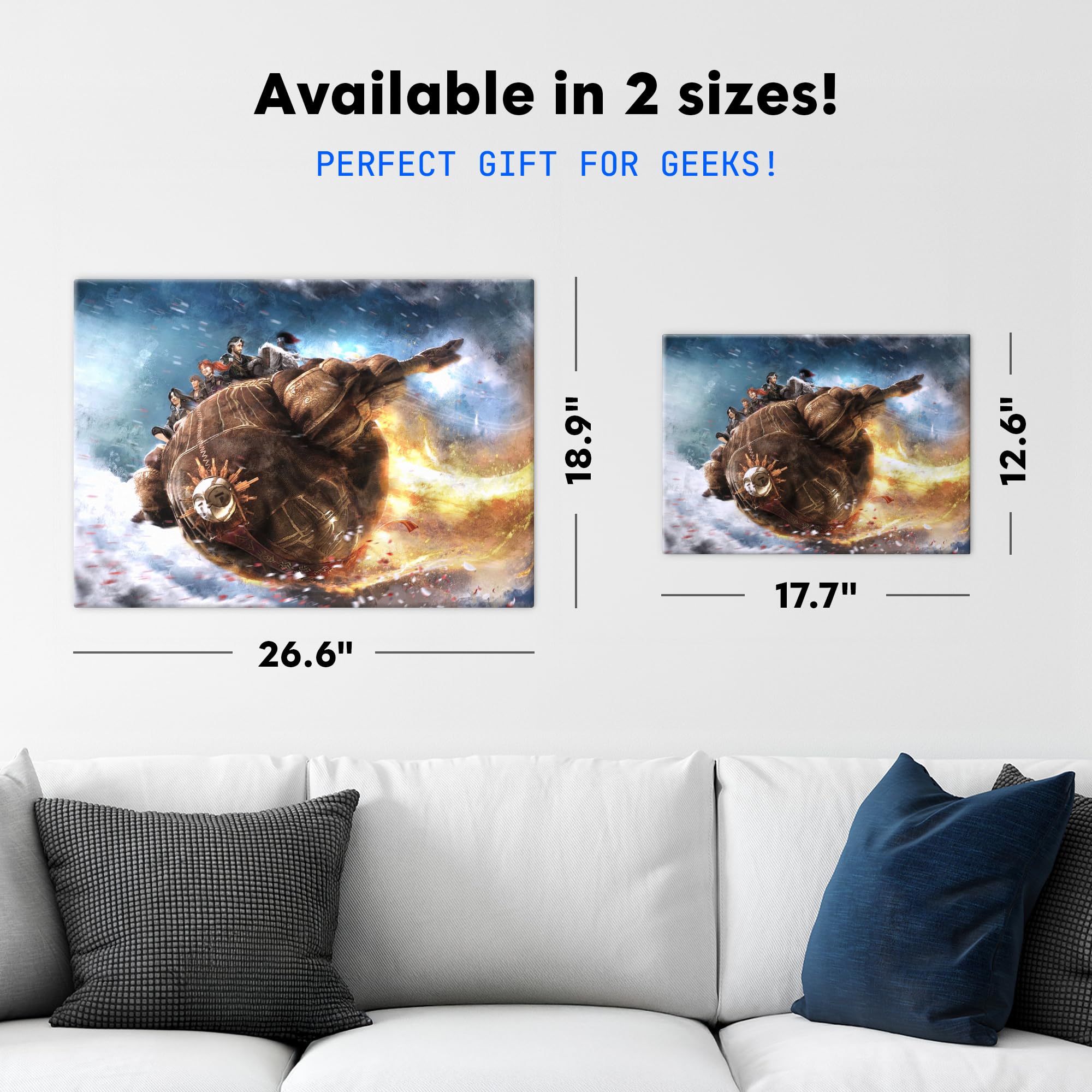 Displate Officiel Clair Obscur: Expedition 33 Poster - Flying on Esquie - Métallique Fixation Magnétique Licence Officielle Image Affiche de Haute Qualité 67.5 cm x 48 cm