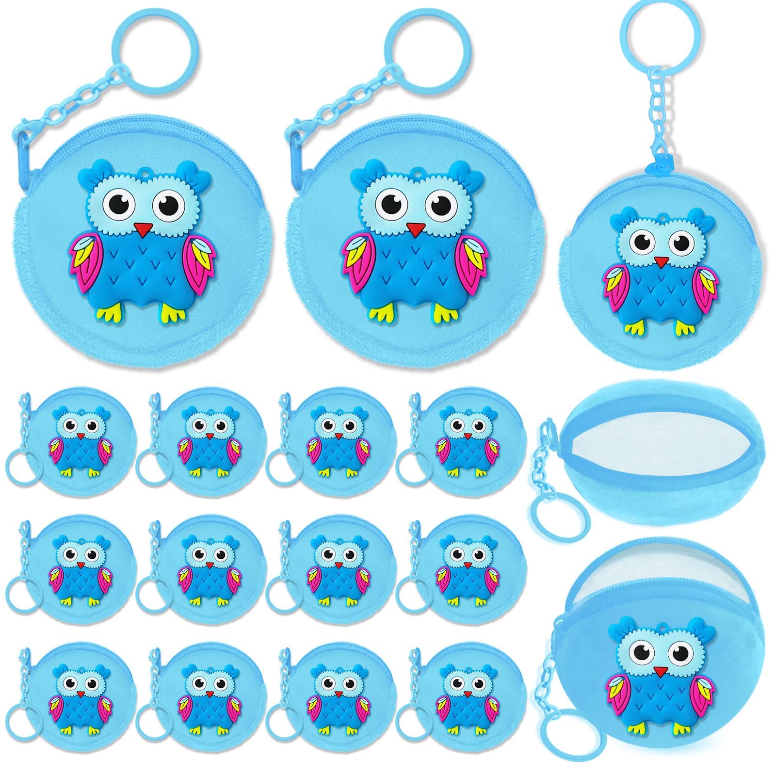 15 Pack Coin Purse, blue, Blue Owl-image-37