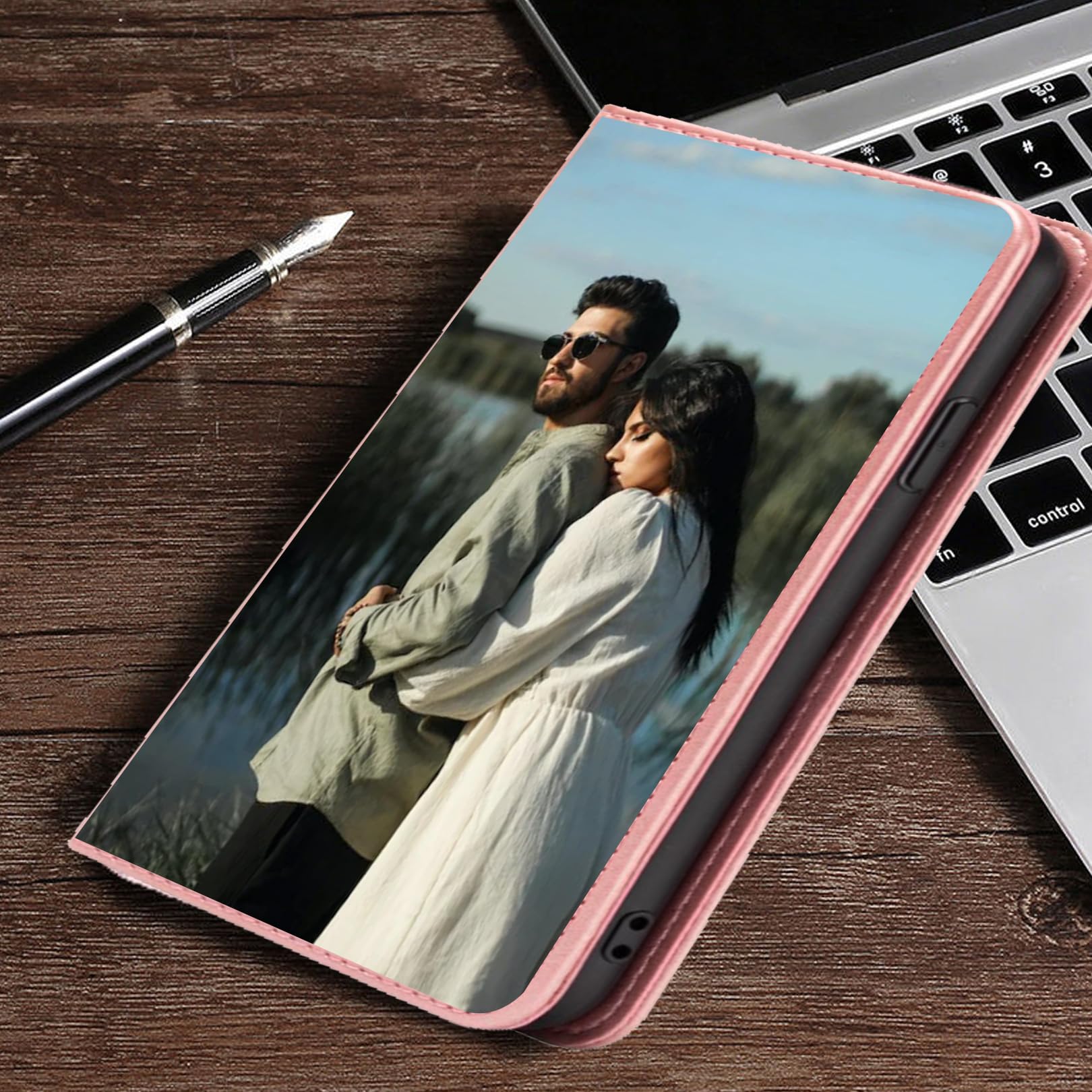 Custodia Personalizzata ZYLLER Per Realme GT2 | Cover A Libro In Pelle PU Premium Con Porta Tessere E Supporto | Stampa La Tua Foto O Scritta