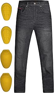 Men's Motorcycle Jeans Rockwear Armor Riding Pants 4 Protective Gear Removable For Daily Leisure, Motorcycle Riding (Color : Blue, Size : Large - View #10