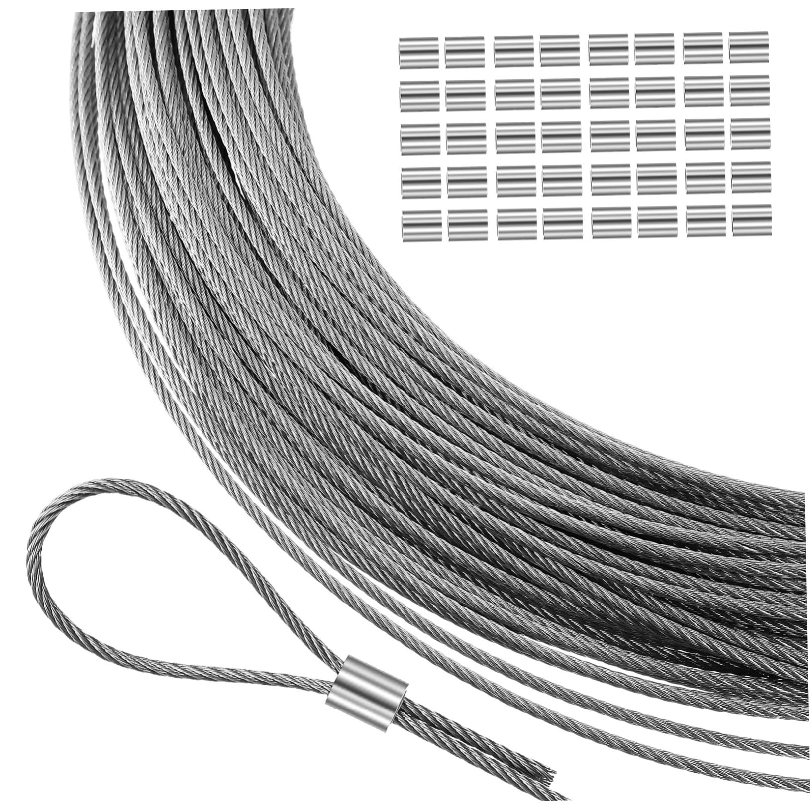 Corde à linge résistante aux intempéries en câble de fil inoxydable suspendu