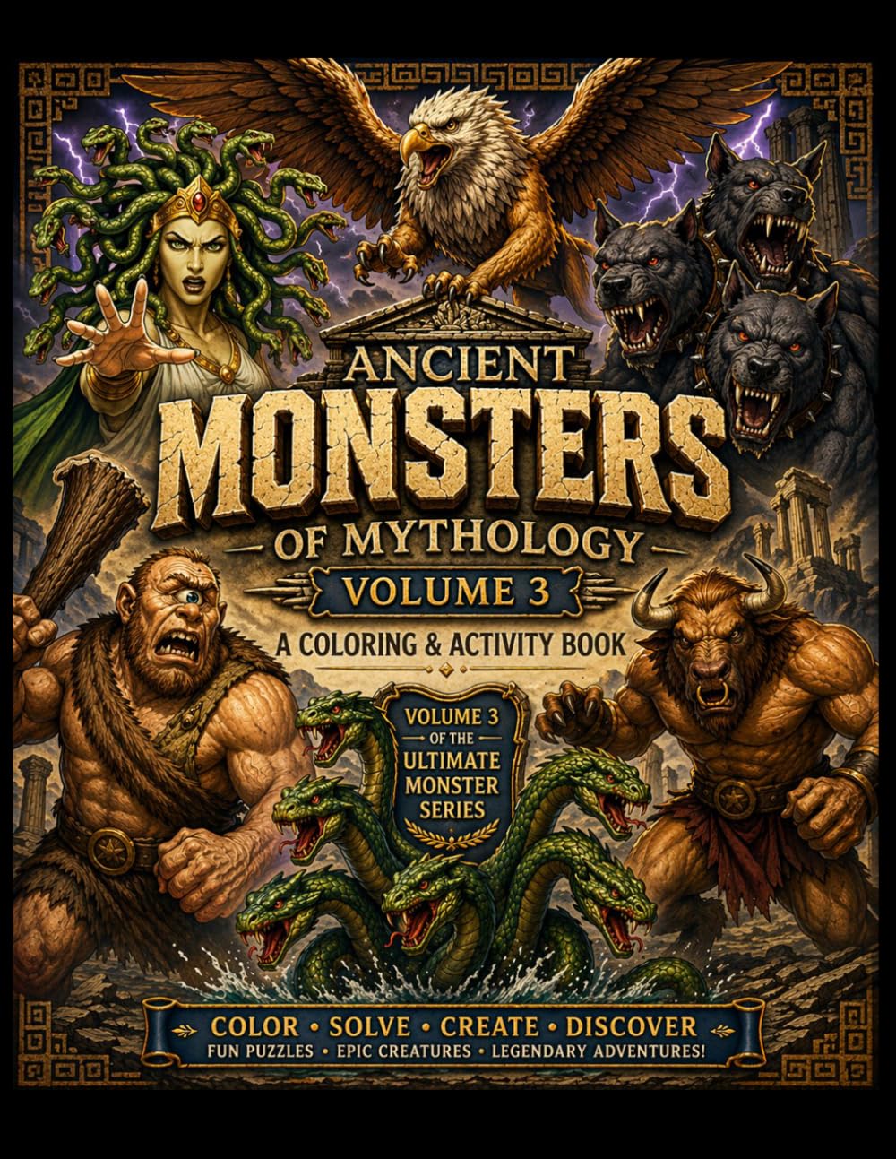 Ancient Monsters of Mythology: A Coloring & Activity Book (Ultimate Monster Coloring Books)