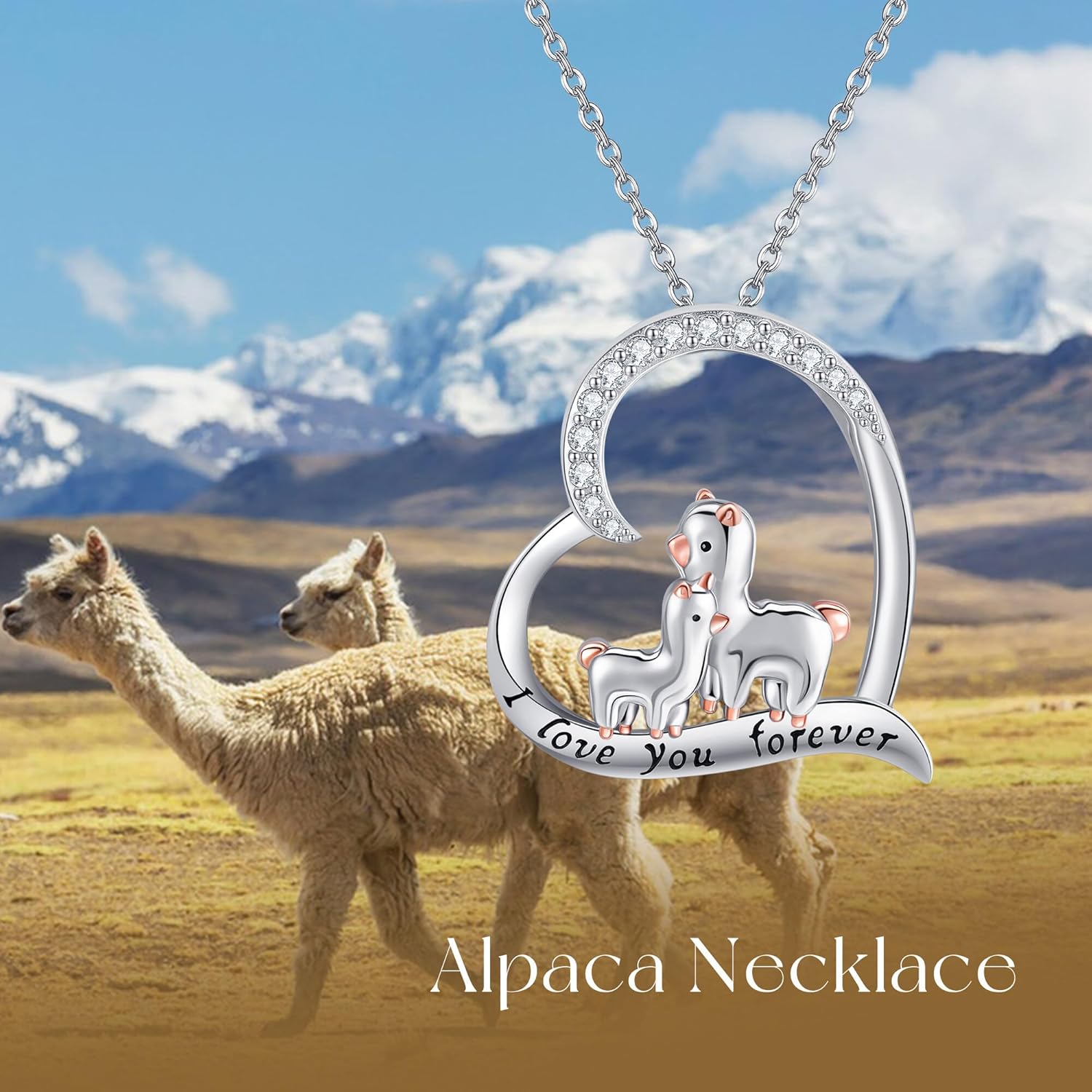 Seahorse/Sloth/Bee/Alpaca/Cow/Guinea Pig/Highland Cow Pendant Necklace Cute Animal Necklace Jewelry Gifts for Women