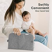Vista 6 de KeaBabies Cambiador de Pañales Portátil, Fácil de Limpiar con Toalla - Cambiador de Pañales para Bebé Plegable Impermeable para Bolso de Pañales