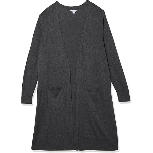 Amazon Essentials Women's Lightweight Longer Length Cardigan Sweater (Available in Plus Size)