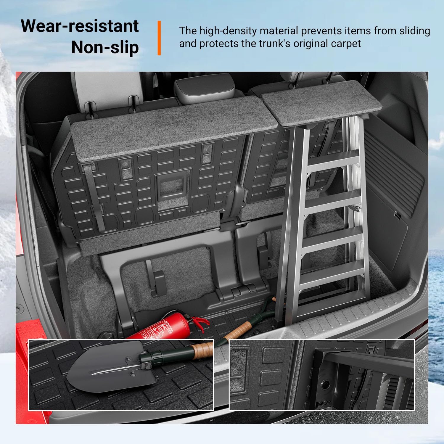 Amazon.com: powoq 7&8 Seats Cargo Mat Compatible with 2021-2026