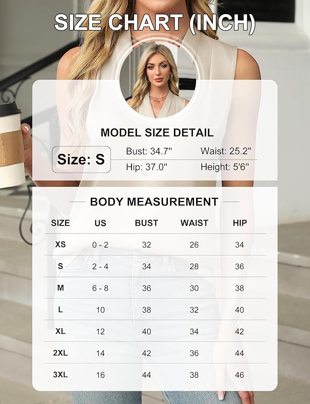 Blooming Jelly Womens Dressy Tank Tops Business Casual Sleeveless Blouses image 6