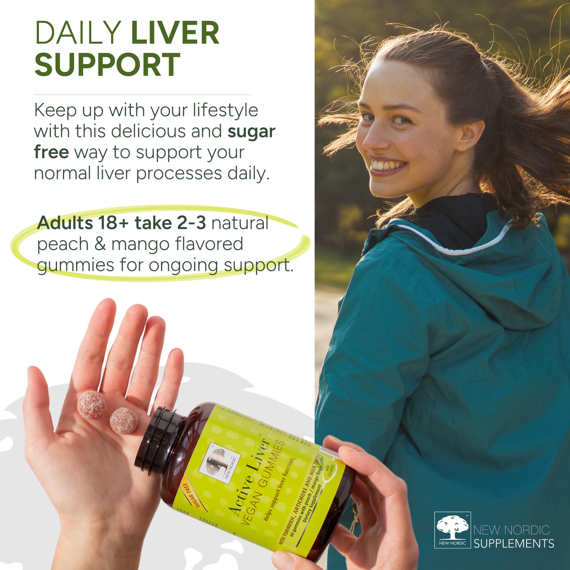 NEW Nordic Active Liver Support Gummies Supplement 180-Day Supply (3 Pack) — Amazon image 4