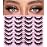 EyeLashes Natural Look 16mm Faux Mink Lashes 3D Cat Eye Wispy Eyelashes 6D Volume False Lashes Pack by Kiromiro