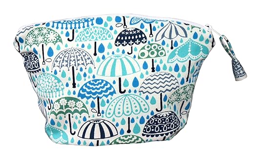 HVE Womens Canvas Printed Makeup Pouch | Stylish Pouches for Makeup Accessories & Travel Organiser, Cosmetic Pouch, Toiletry Make up Bag for Girls|Multicolor