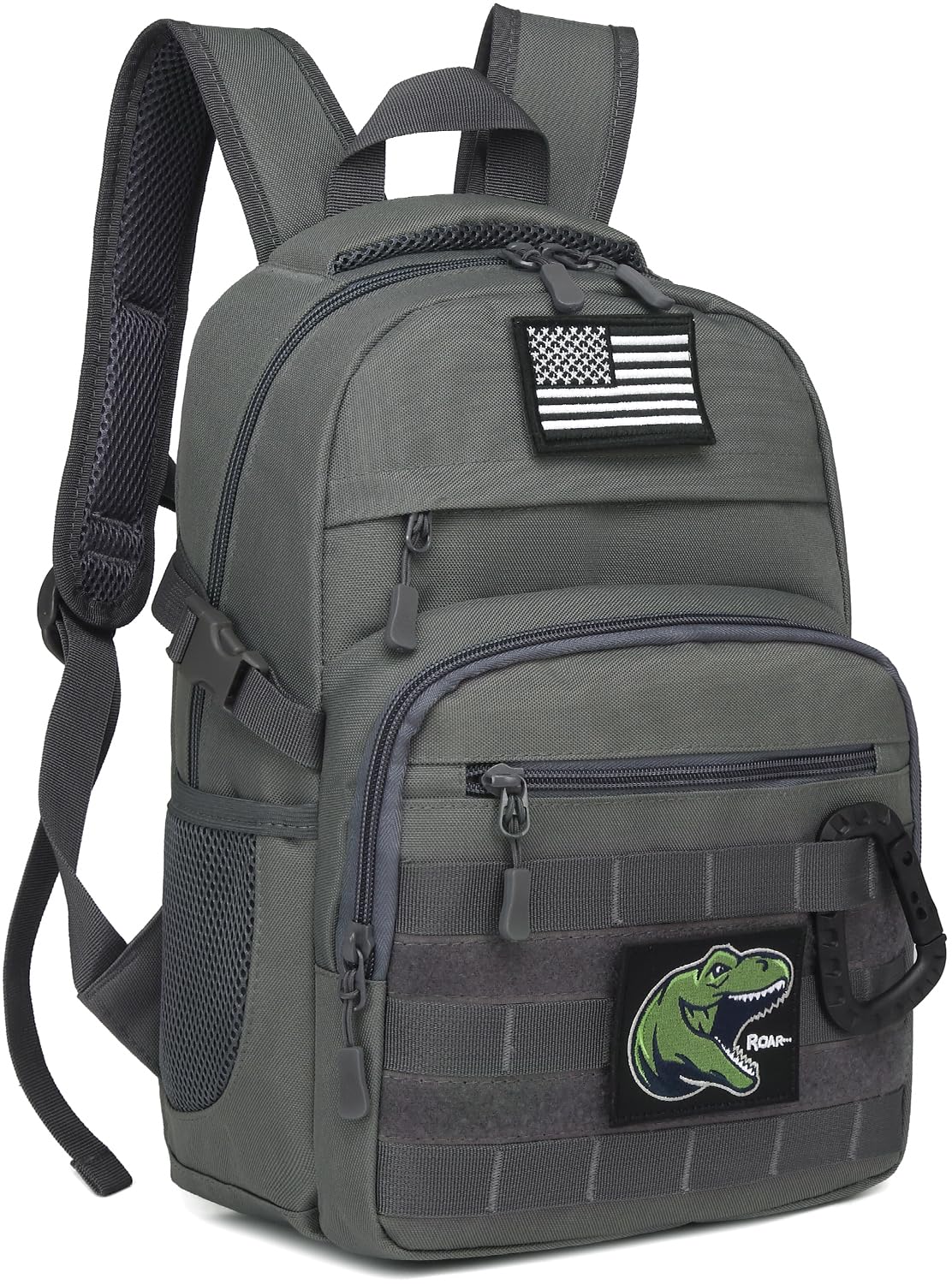 Kids Tactical Backpack - Military Bookbag for Boys, 20L Army MOLLE Backpack for School Camping Traveling with Patches