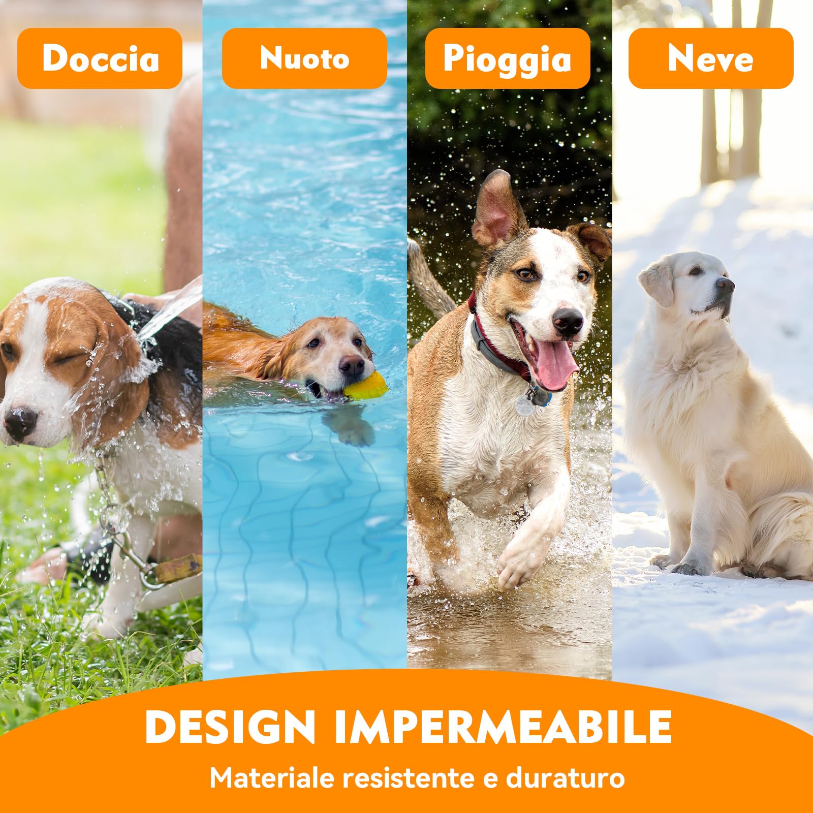 Collare Antiparassitario per Cani, Regolabile e Impermeabile con Protezione Naturale, 65cm Adatto a Tutte le Taglie, Protezione Efficace per 12 Mesi (1 Pack) - 5