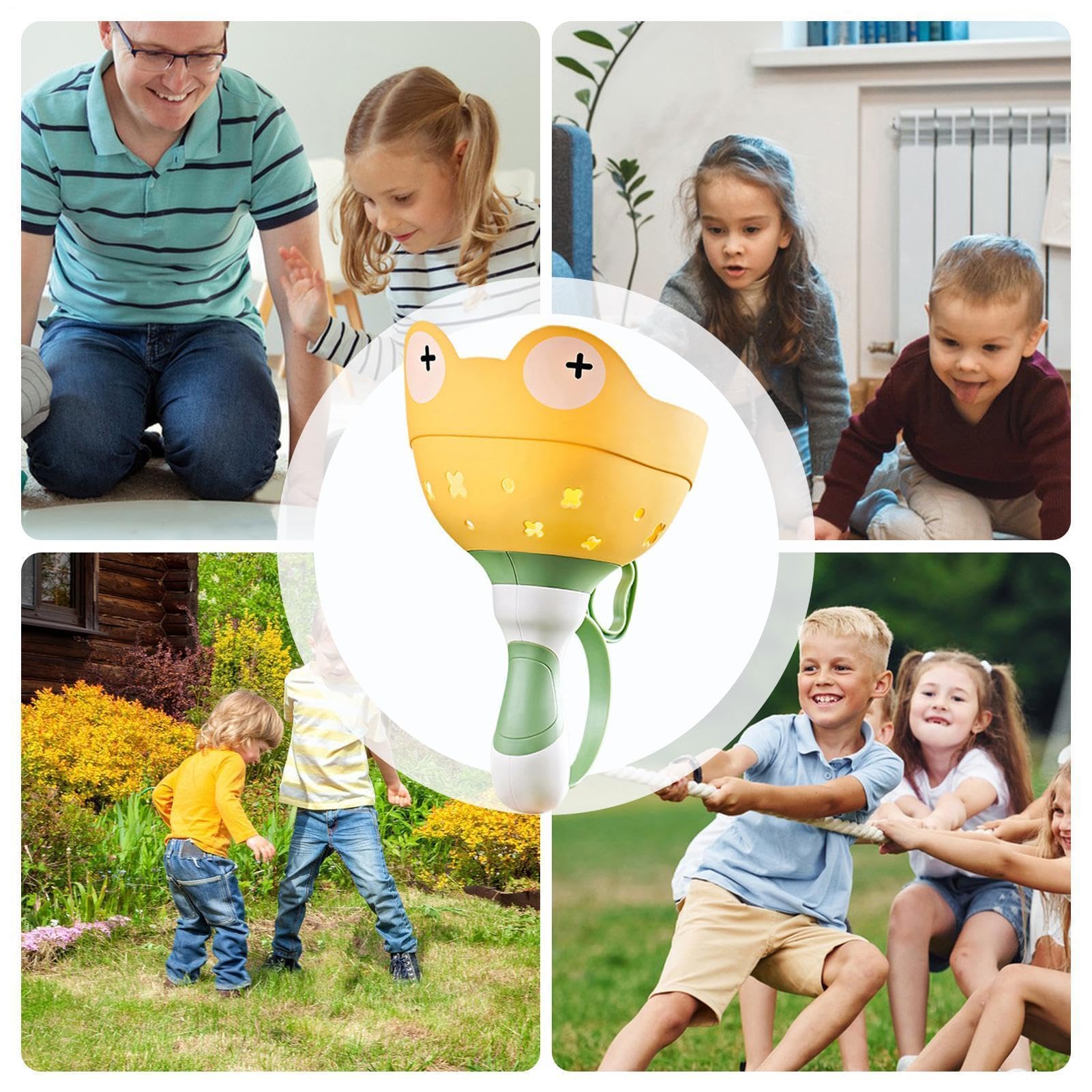 Jeu Réactivité Enfants +3 Ans 2Pcs Lanceur Soucoupe Volante Manuel + 24 Disques - Jeu Extérieur Enfant Famille
