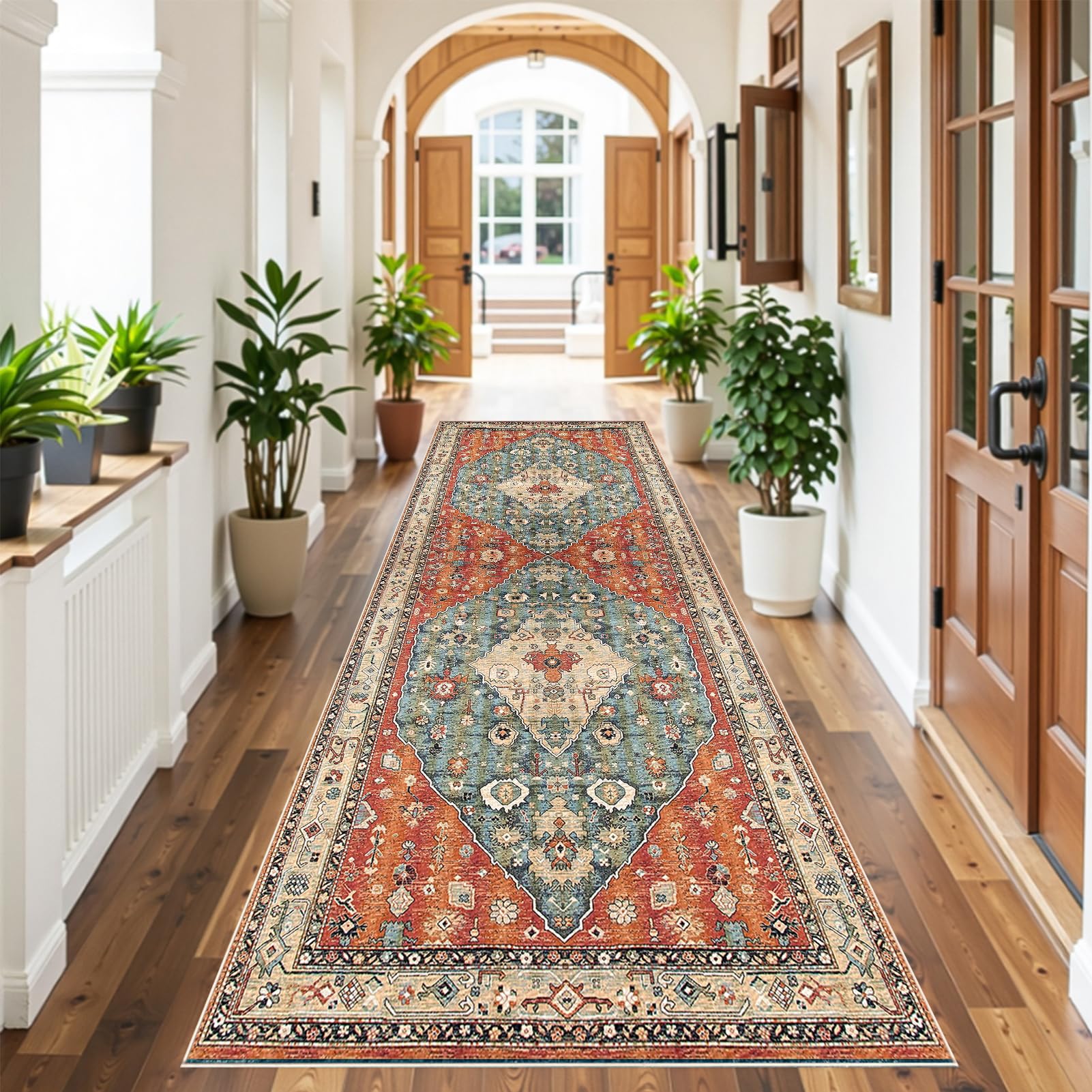 Tapis cuisine antidérapant et absorbant lavable grand format 100x330 cm