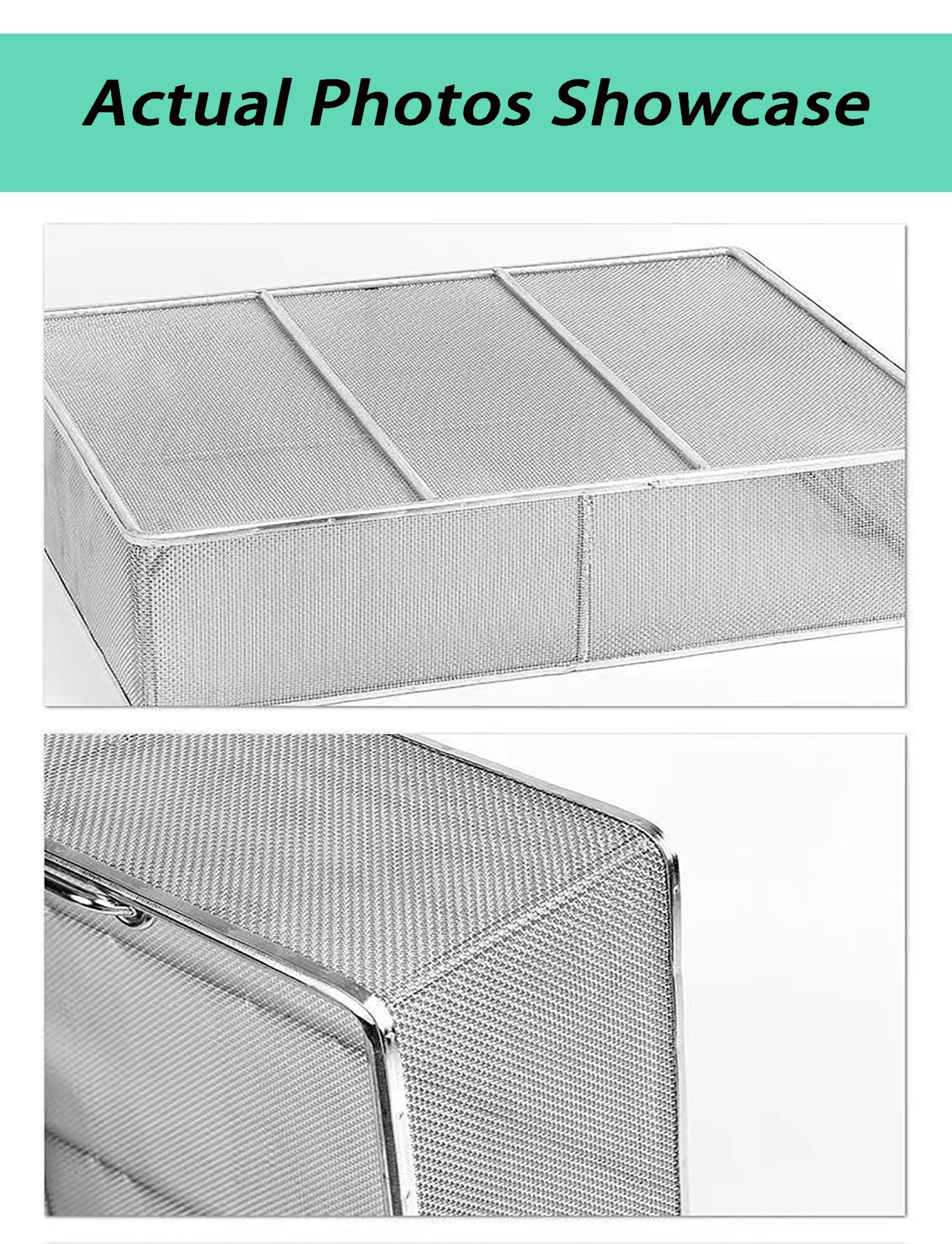 Cesta de malla de alambre de acero inoxidable, filtración y lavado industrial, filtro de malla fina para tamizado de laboratorio y limpieza de piezas, construcción duradera