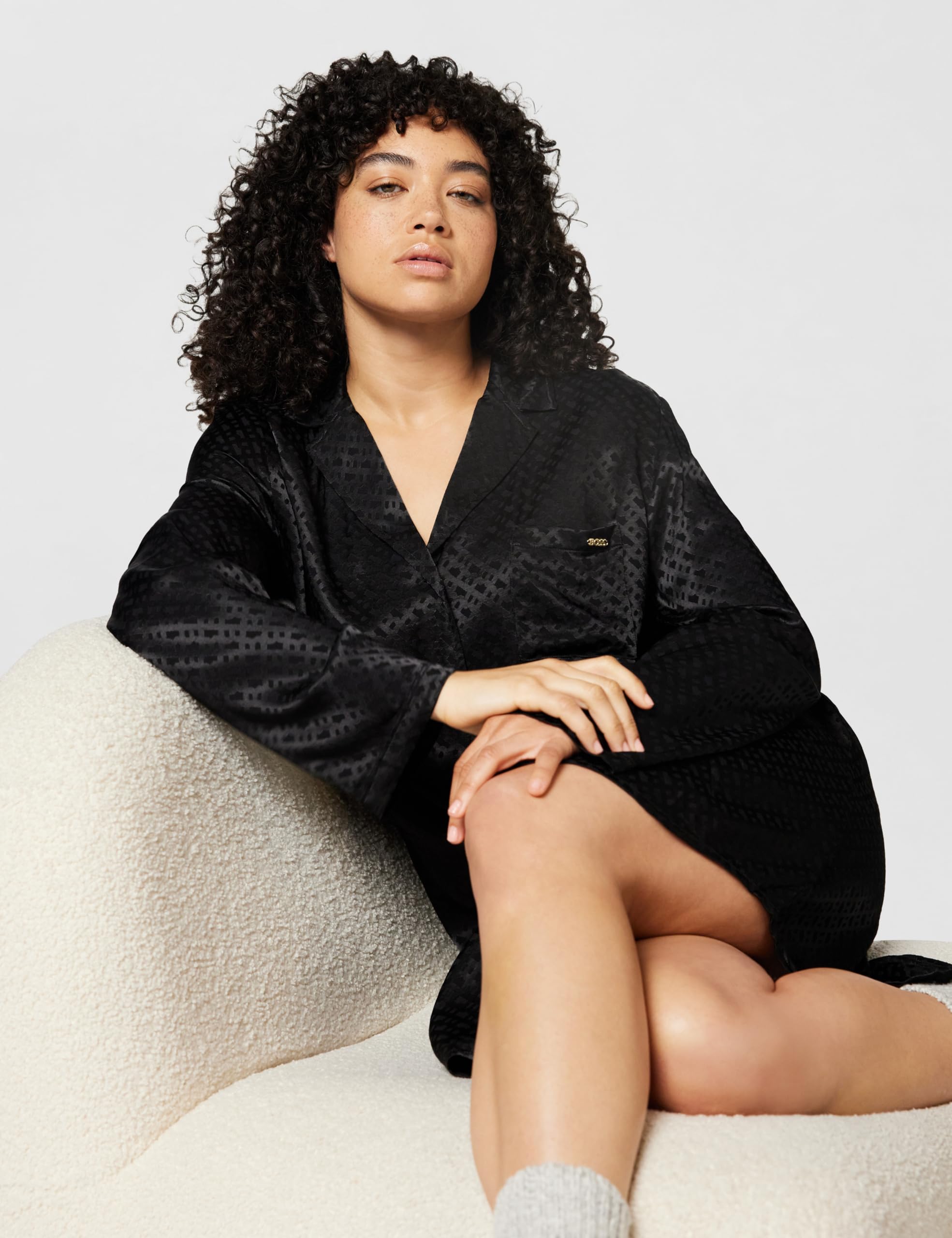 BOSS Damen Monogram_Sleep Shirt Night Dress