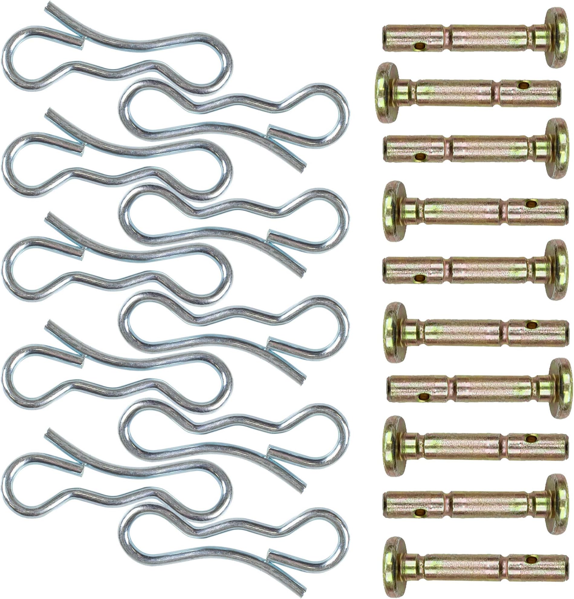 Genuine Cub Cadet Replacement Shear Pins & Cotter Pins for Snowblowers / 10 Pack / 738-04124A, 714-04040