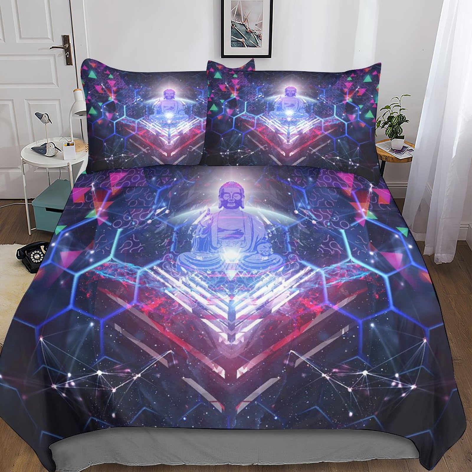 Housse de couette enfant LUMZAG Buddha infroissable pour en finir avec le repassage