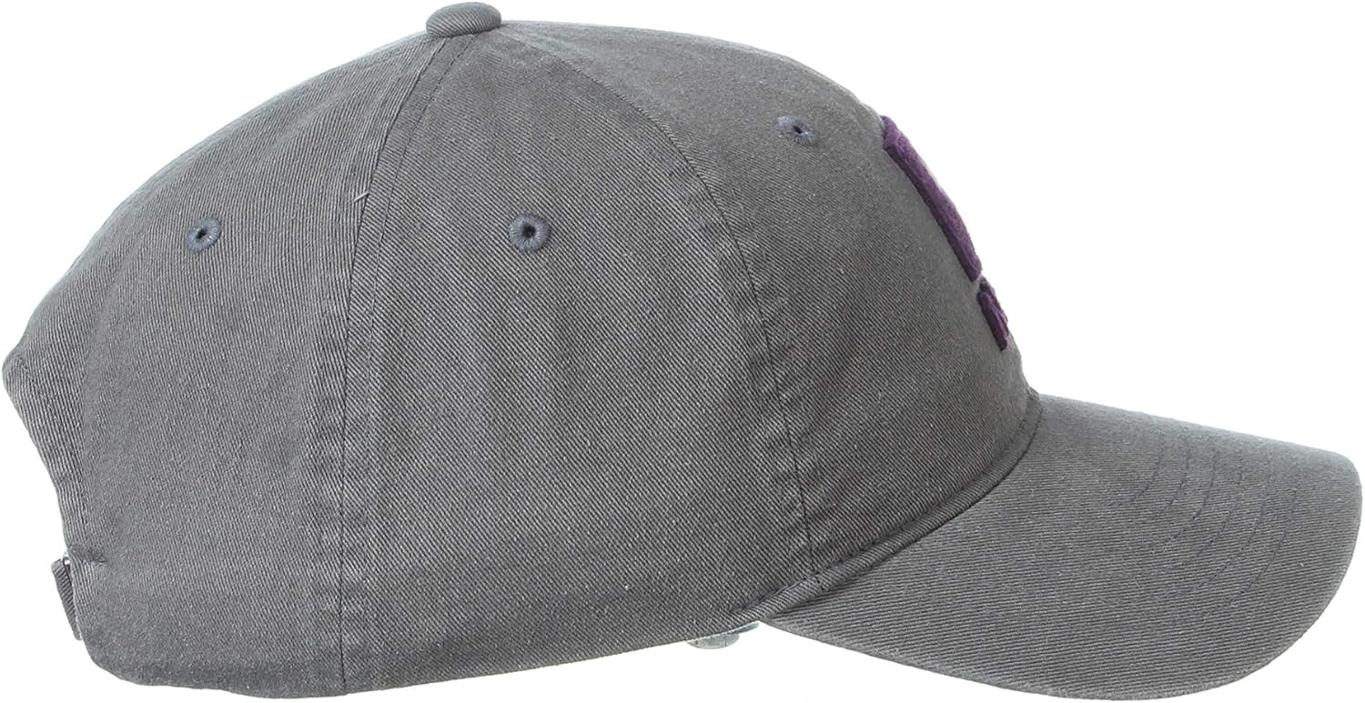 NCAA New York University Violets Mens Adjustable Scholarship Hat Charcoal, New York University Violets Charcoal, Adjustable, One size