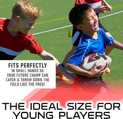 Vista 20 de Franklin Sports NFL Team Footballs - Rubber Youth Mini Balls for All Teams - Kids 8.5" Football + Air Pump Sets - Official NFL Licensed