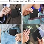 3 Pack Pocket Notebook Journals with 3 Black Pens, Feela A6 Mini Cute Small Journal Notebook Bulk Hardcover College Ruled Notepad with Pen Holder for Office School Supplies, 3.5”x 5.5”, Black