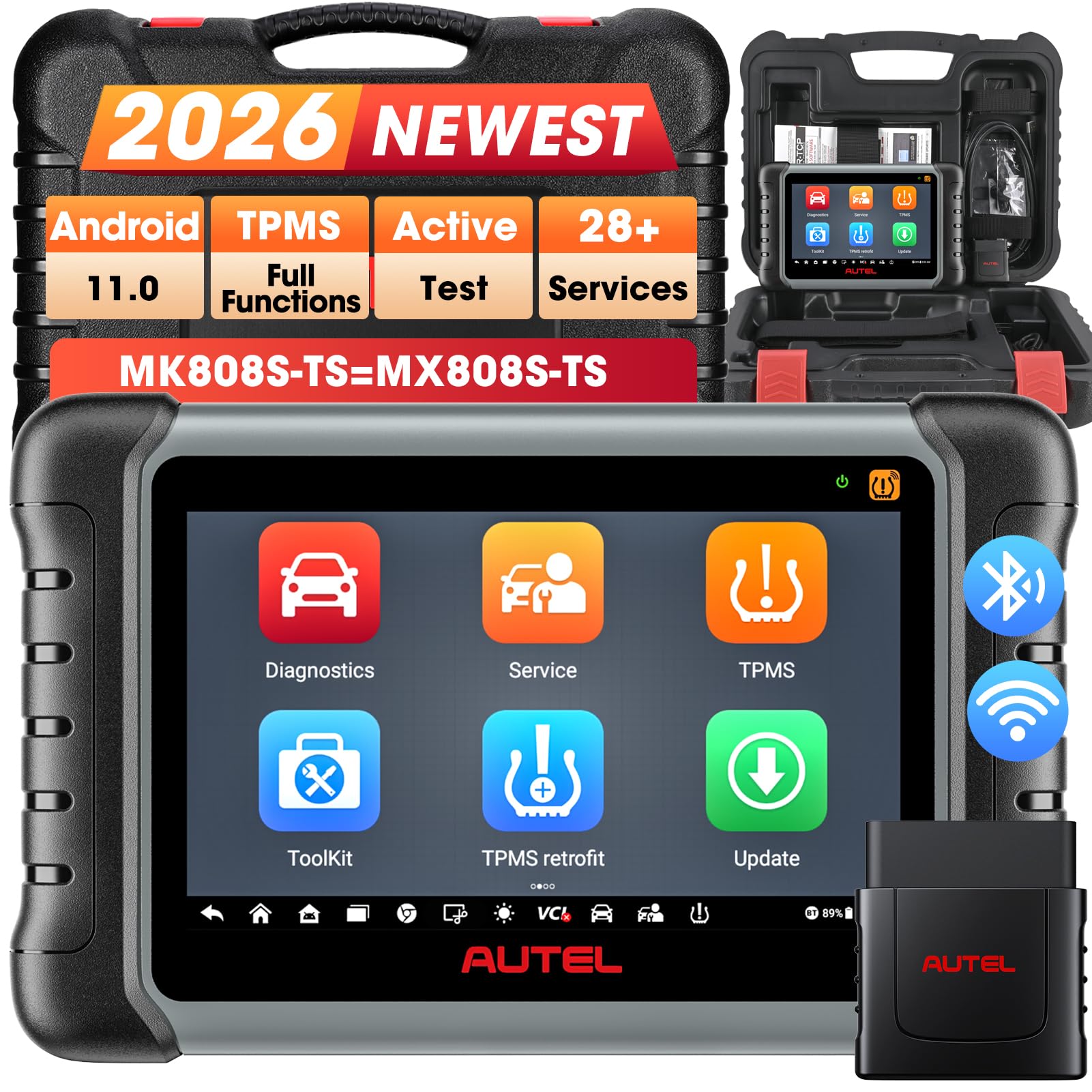 Autel MK808S-TS OBD2 診断機 TPMS Amazon.com: Autel MaxiCOM MK808S-TS Scanner, 2024 Complete TPMS