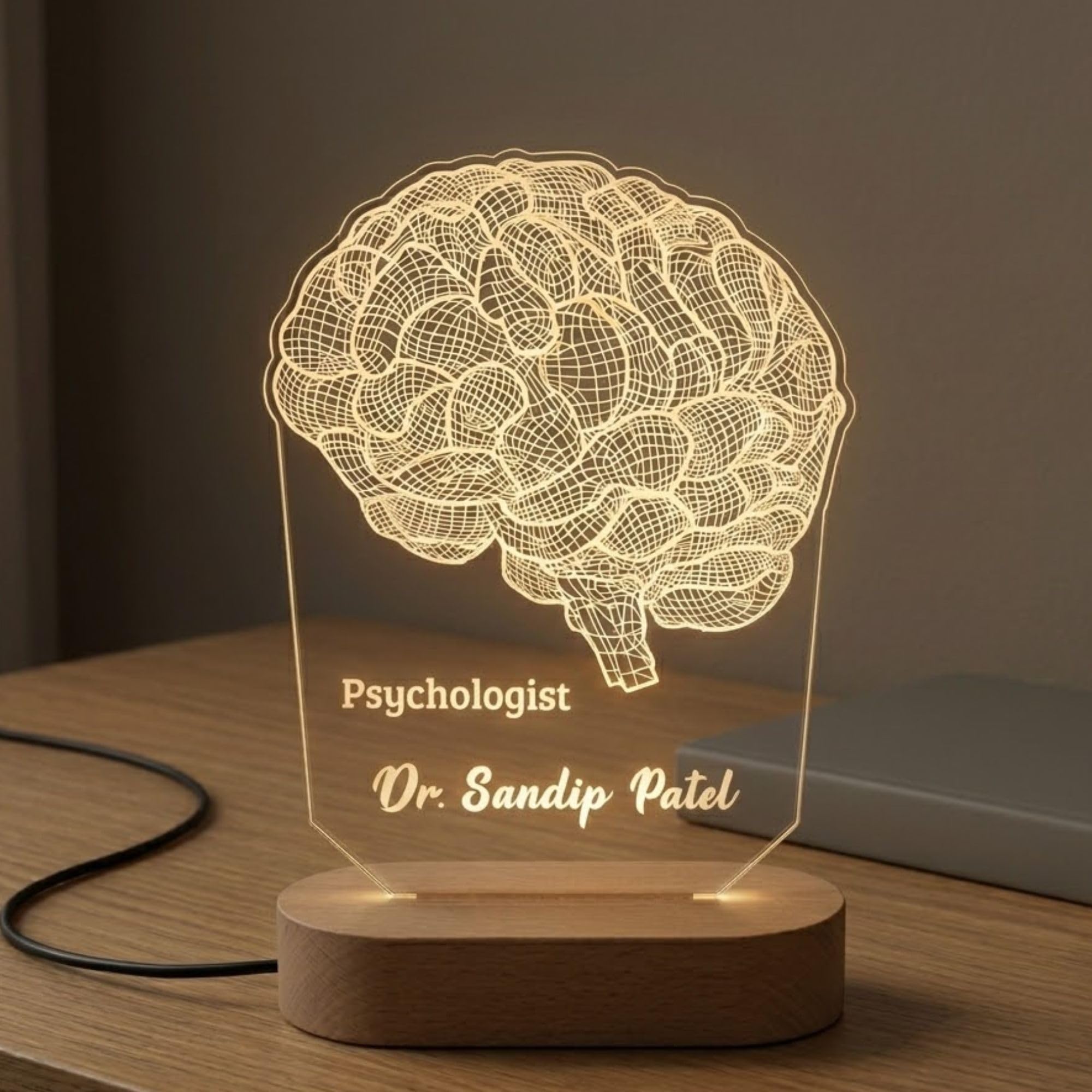Personalized Night Light for Neurologist - Medical Student Gift - Science Lovers & Psychology Student Graduation - Doctor Gift-image-8