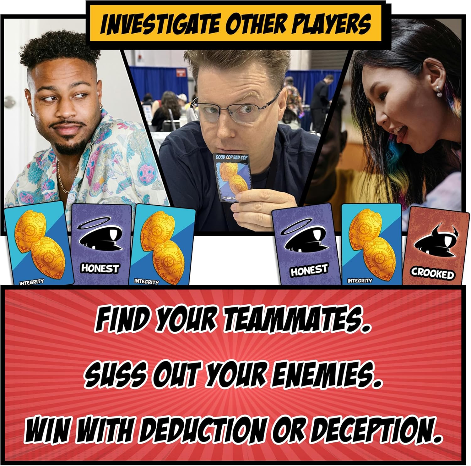 Good Cop Bad Cop | Award-Winning Hidden Traitor Party Game | Social Deduction Card Game for 4-8 Players | 20 Mins | 4th Edition