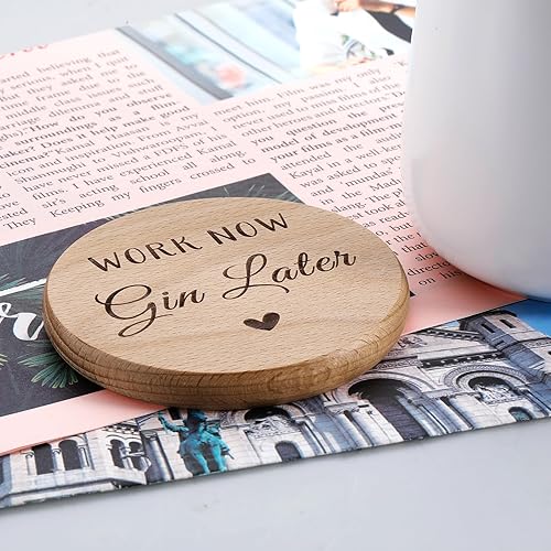 Miniatura 6 de Posavasos de oficina para compañeros de trabajo, regalo divertido para compañeros de trabajo, regalo divertido para mujeres y hombres, posavasos de