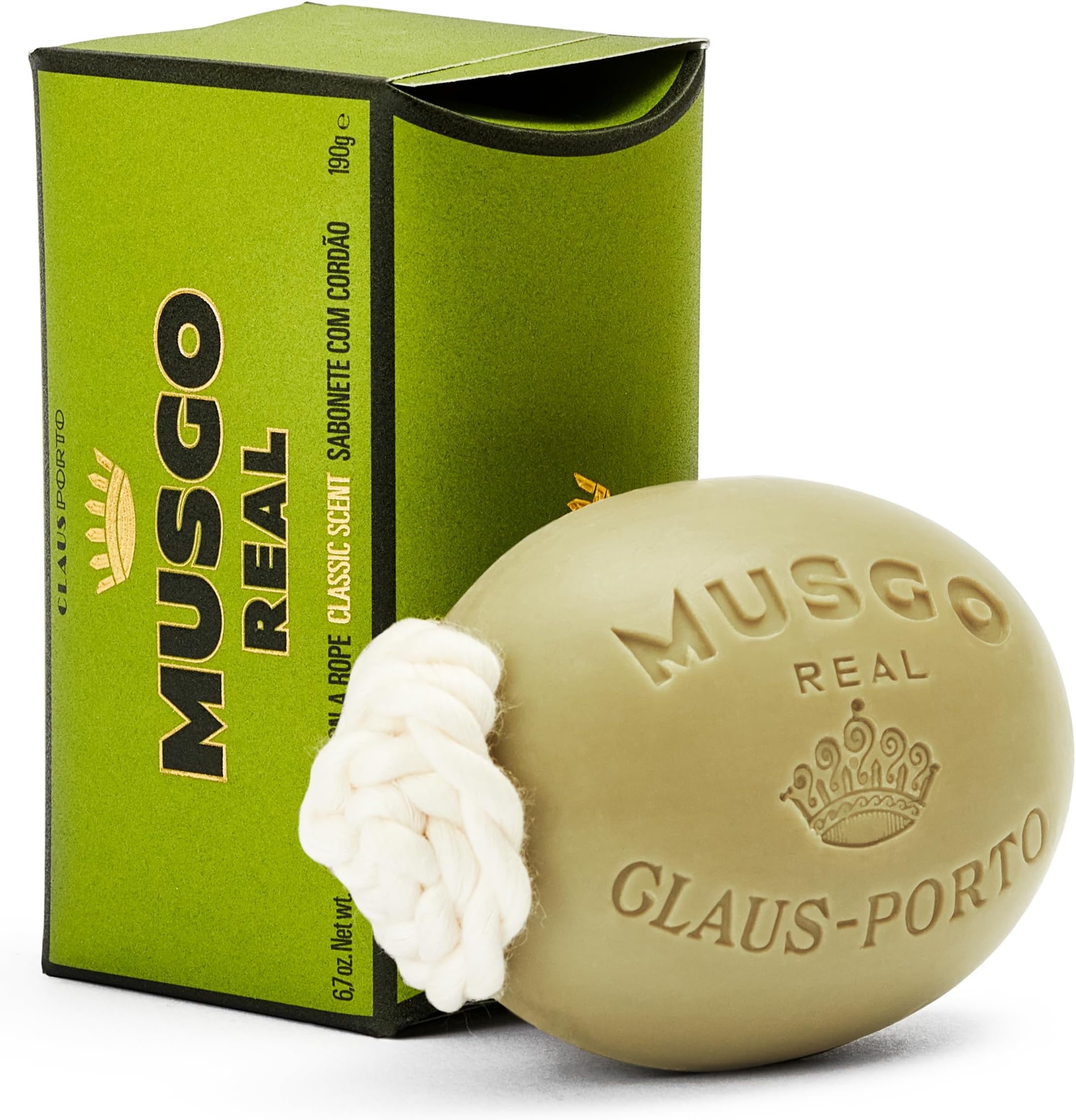 Musgo Real Soap On A Rope, Classic Scent, 6.7 oz