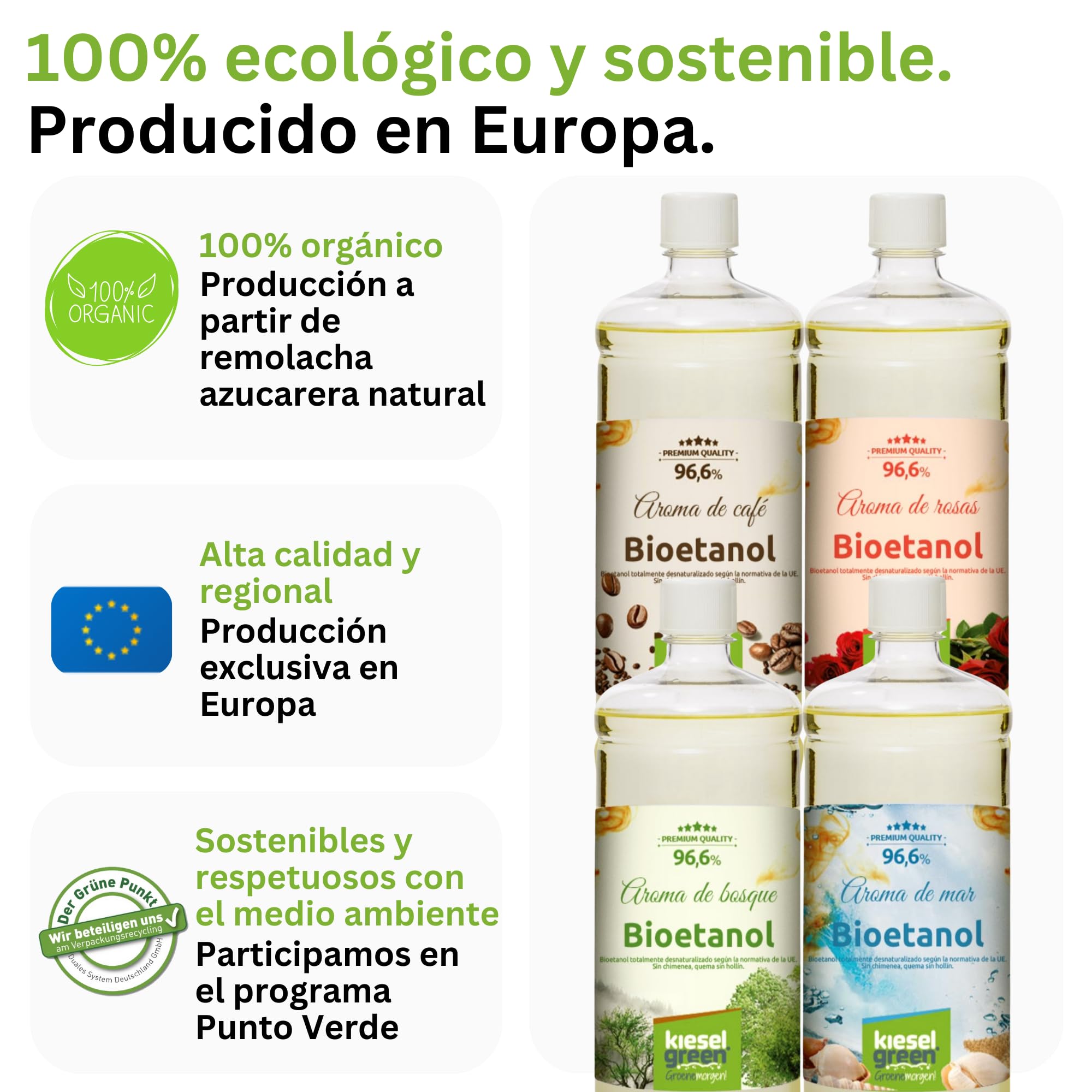Bioetanol 12 x 1 litro con Fragancia para Chimenea de Etanol, Muchas Variedades – Bioalcohol como Fragancia de Ambiente – Estufas de Bioetanol, Biochimenea Etanol, Ethanol (M3)