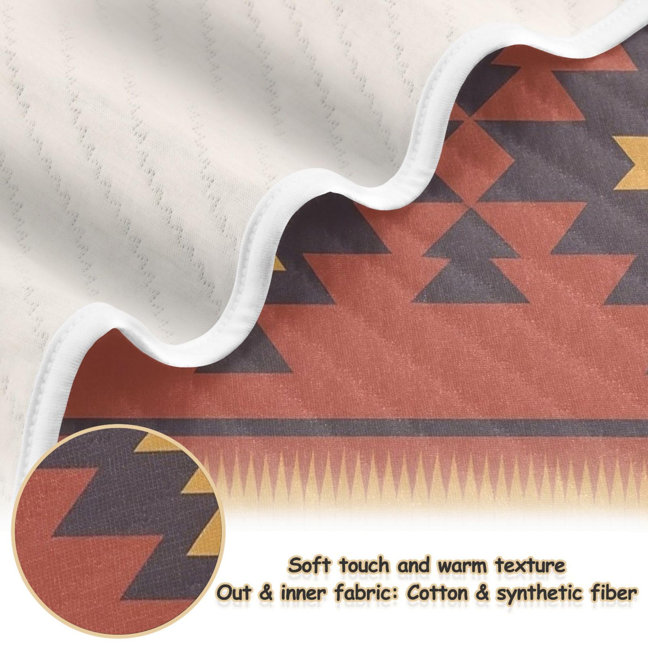 Burbuja Traditional Pattern Baby Blanket for Boys Girls, Nursery Soft Warm Swaddling Receiving Baby Blankets, 30x40 in Toddler Blanket